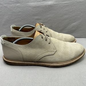 Louis Vuitton Mens Size UK 11 (US 12) Derby Beige Leather Dress Sneakers